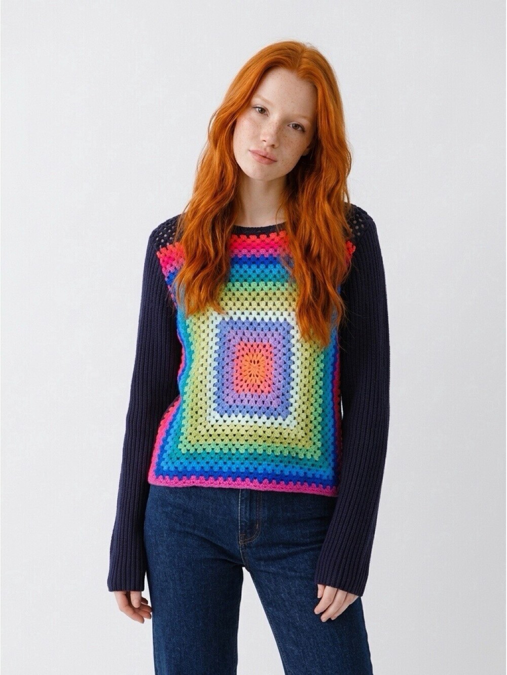 Pistola Crochet Colorful Sweater Size S 4-6 NEW With Tags
